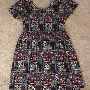 Forever 21 Mini Dress With Cross Straps